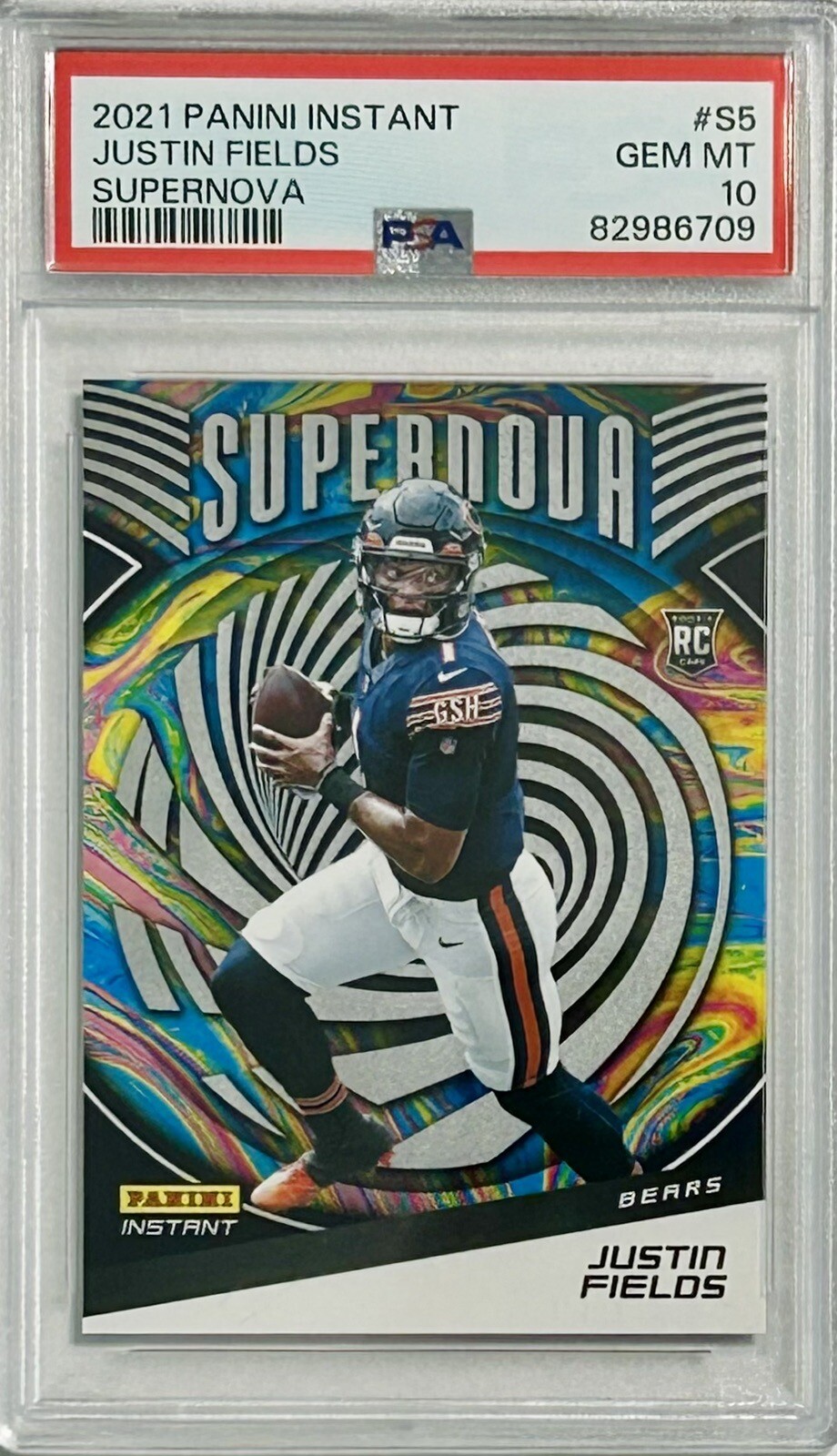 2021 Panini Instant Justin Fields Supernova Rookie RC #/3357 #S5 PSA 10 Gem Mint