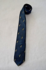 Vintage Necktie by Lilly Dache Navy Blue with Polo Pony 3" 58"