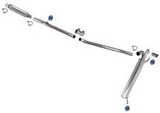 Weld On Rear Resonator Exhaust System Muffler For Buick Encore 2013-2021 1.4L