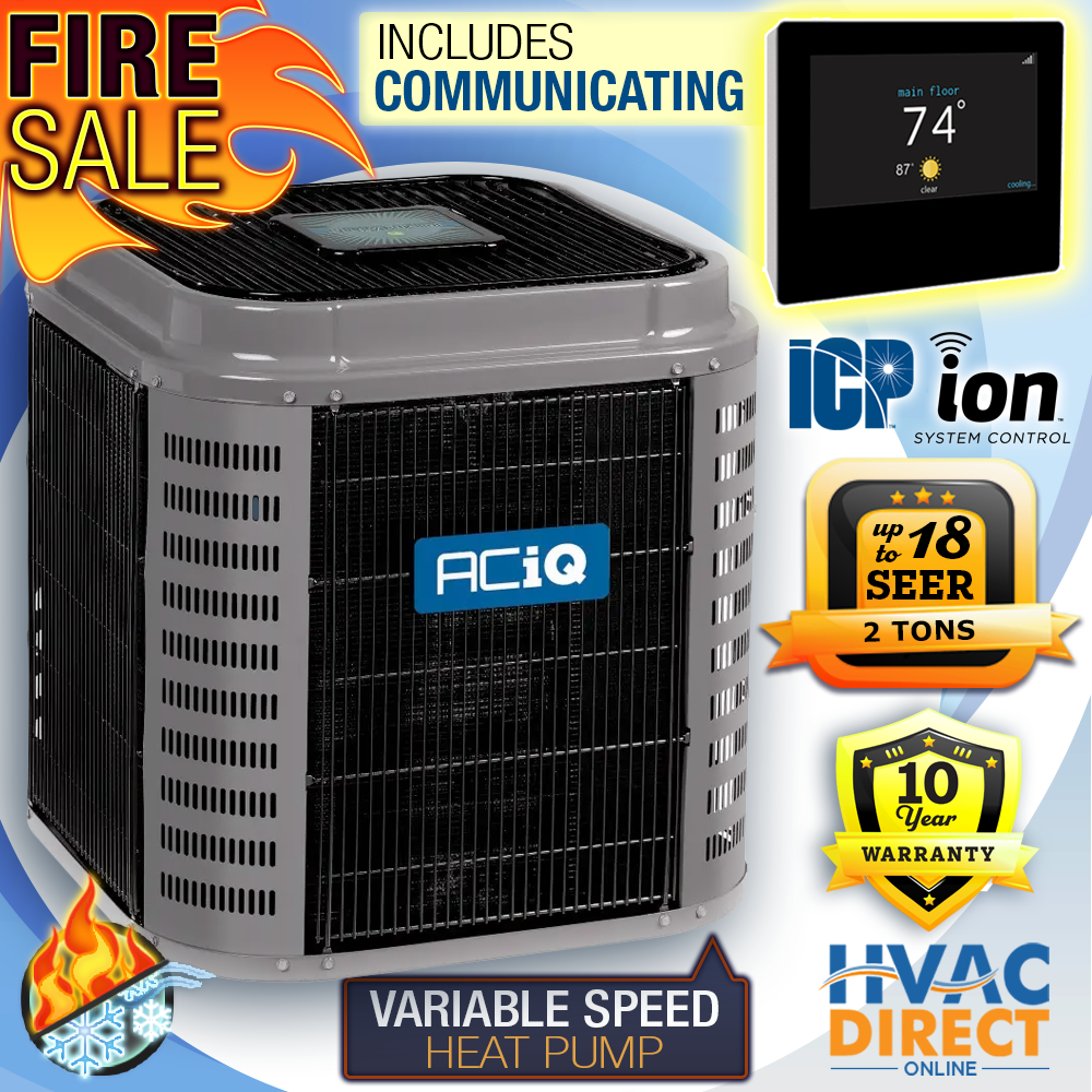 ACiQ Ton 18 SEER Central Air Conditioner Heat Pump AC Unit