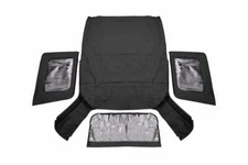Rough Country For Jeep Replacement Soft Top Black 07-09 JK Wrangler 2 Door