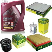 MANN-FILTER Inspektionspaket Mannol 5L Energy Combi Ll 5W-30 FüR Nissan Primera