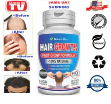 DHT BLOCKER FAST GROWTH PILLS STOP HAIR LOSS FALL PROMOTER HERBAL VITAMINS GROW