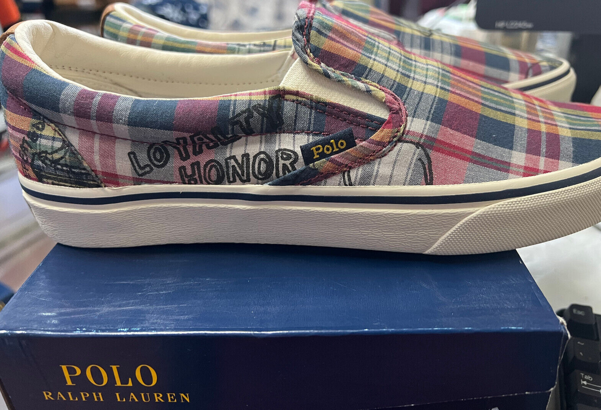 POLO RALPH LAUREN KEATON SLIP-ON MEN MADRAS COLOR PLAID  display picture 1