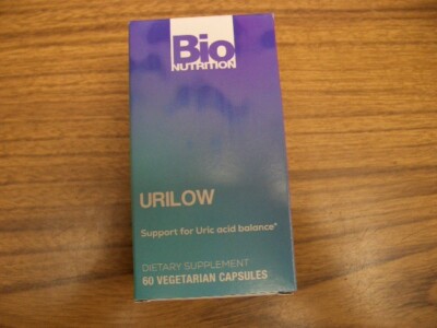 Bio Nutrition Urilow 60 Veg Capsules Exp 6/2027 Support for Uric Acid Balance