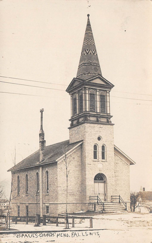 Carte Postale Ancienne - Église Méthodiste De Greenwood, Wisconsin - 1909 - RPPC