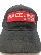 Raceline Wheels Black Red Log Snapback Hat Baseball Cap for Men Size Adjustable