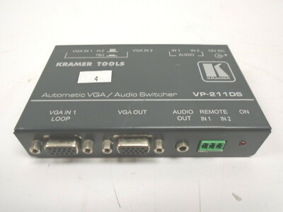 Kramer VP-210K VGA Video Line Amplifier PLUS Kramer VP-211DS Switcher