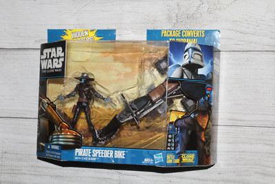 Star Wars Pirate Speeder Bike w. Cad Bane MIB The Clone Wars Hasbro 2010