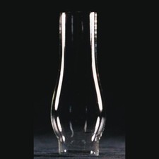 Clear Glass Lamp Chimney, Hurricane Globe 1-1/4" Diameter Base x 4-1/2" H