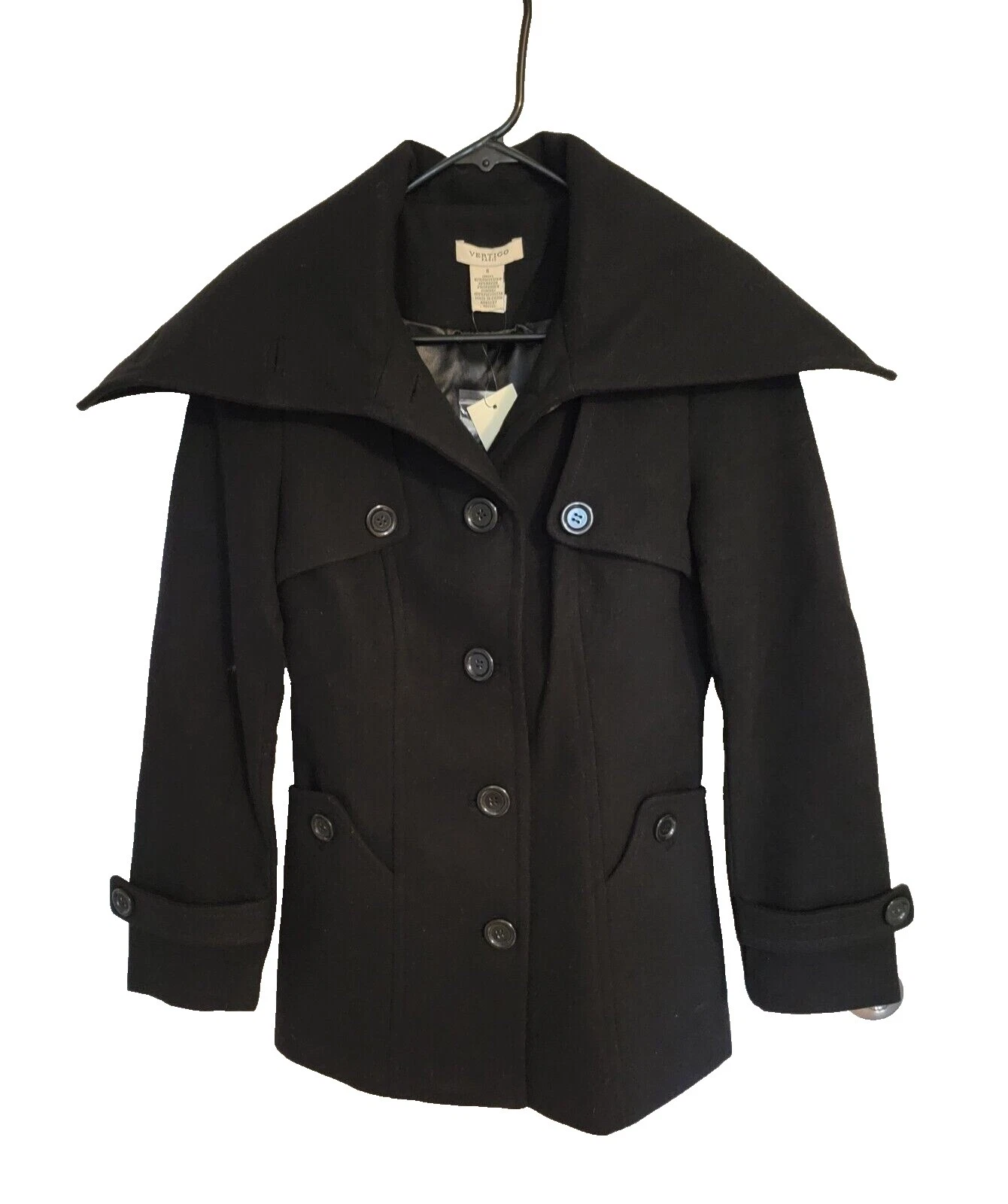 Vertigo Negro abrigos, chaquetas y chalecos para Mujeres