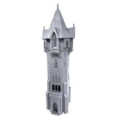 Arcanist Tower by Printable Scenery, 3D Printed Tabletop RPG Scenery and Wargame