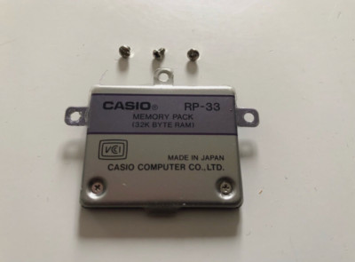 Vintage Casio RP-33 32 KB memory module for FX-850p or FX-880p. Fully tested