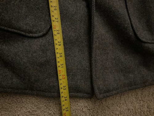 Schott Coat Women's Hooded Toggle Wool Blend Gray Medium - Picture 5 of 6