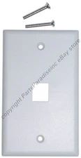Lot100 Keystone flush Wall face Plate,1/One/Single mount Hole/Jack/Port{WHITE/WH