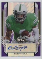 2021 Leaf Metal Draft Portrait Purple Rainbow 5/25 Rico Bussey Jr Auto 0q1p