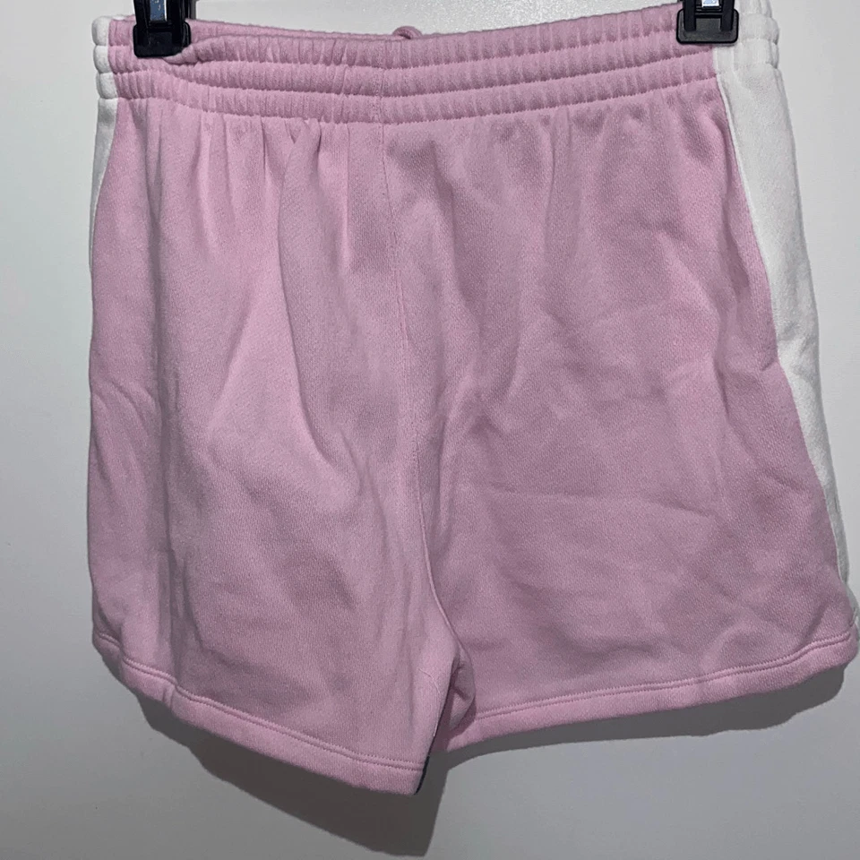 Pantalones Cortos ROSA Victoria's Secret Para Mujer Rosa Blanco Hiedra Polar Relajados Talla XS Foto 3 de 4