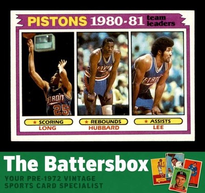 1981 Topps #50 John Long/Phil Hubbard/Ron Lee TL NM/NM+ X3739076