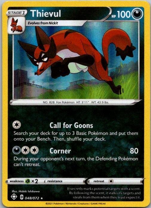 Thievul Holo Rare Shining Fates 048/072 NM