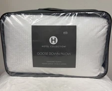 Hotel Collection European White Goose Down Medium Support Standard Pillow