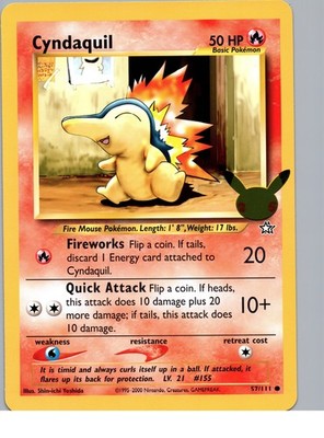 Cyndaquil | 057/111 Promo Jumbo | First Partner Pack | LP | eBay