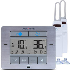 Digital Wireless Fridge and Freezer Thermometer with Alarm, Max/Min Temperature