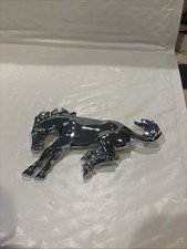 Vintage Ford Mustang Chrome Bucking Horse Emblem New Old Stock