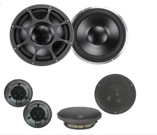Morel Elate Ti 903 Active 8-3/4" 3-Way Component Speakers NO CROSSOVERS ACTIVE