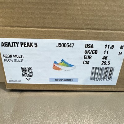 Merrell Agility Peak 5 Shoes Size 10 Mens Neon Rainbow  display picture 2