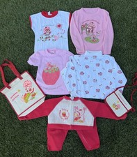 Vintage Strawberry Shortcake Kids Clothing Lot 3t 4t And Other With Bags Cute