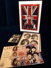 The Beatles Luxury Birthday Card, With Free Gifts. Union Jack. Lovely Card