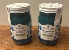 2x True Sea Moss Gel Superfood Blue Spirulina and Raspberry 16 fl oz EXP 12/2026