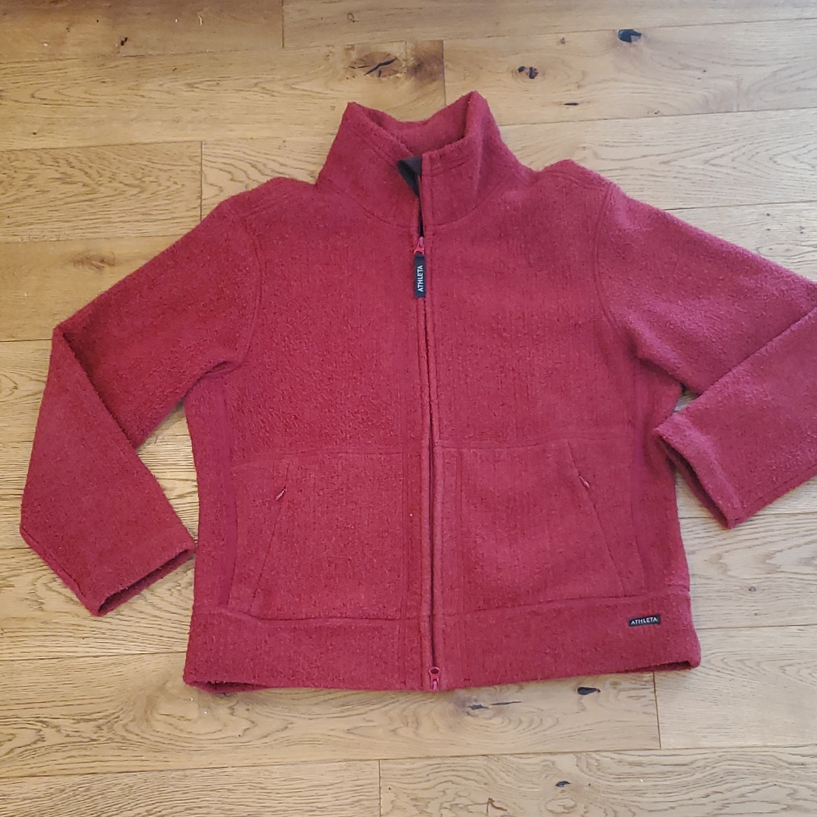 Athleta Full Zip Pockets Red Basic Jacket Women’s… - image 1