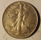 1936P UNDOCUMENTED DOUBLE DATE WALKING LIBERTY HALF DOLLAR HIGH GRADE AU