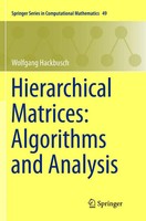 Wolfgang Hackbusch | Hierarchical Matrices: Algorithms And Analysis | Buch | Xxv