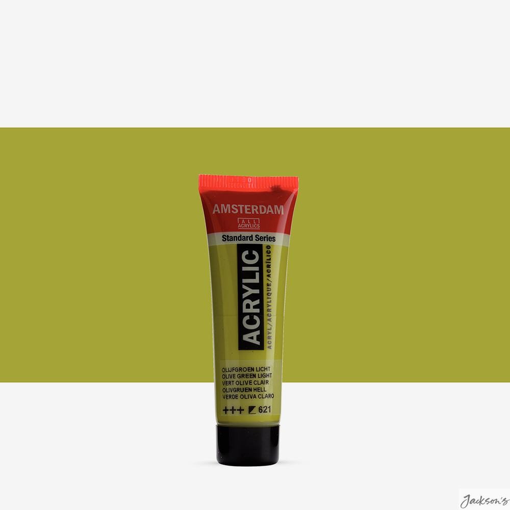 Royal Talens Amsterdam Standard Acrylic Paint Tube 20ml Olive Green Light