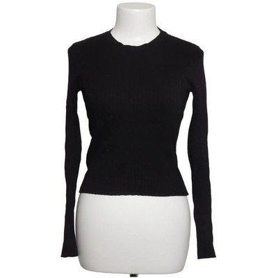 Bershka, Strickpullover, Größe: M, Schwarz, Streifen, Rippenstrick, Damen #Evv