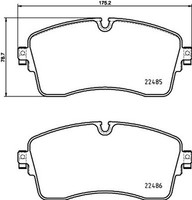 Hella Pagid Bremsbelagsatz Scheibenbremse 8DB 355 039-321 FüR Landrover Sport