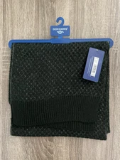 DOCKERS Reversible Black /Grey Scarf Men’s NWT