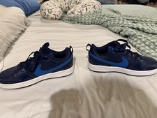 Nike Court Borough BQ5448 Low Top Leather Sneaker Blue/White Kids US 4Y