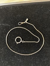 Antique Sterling Silver Watch Chain with Larg...