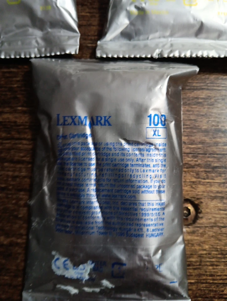 Lexmark 100 Ink Cartridge ** 2 RED, 2 YELLOW, 1 BLUE** - Image 4 of 4