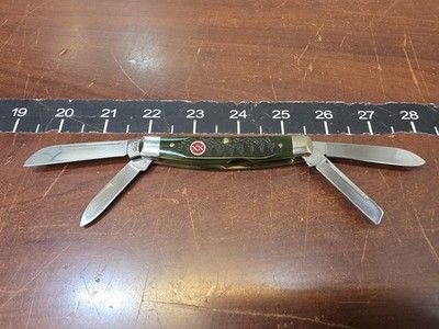 2002 CASE XX 64052 DARK GREEN CHRISTMAS TREE CONGRESS KNIFE