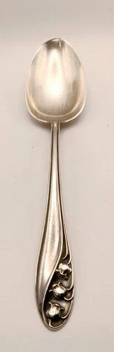 Gorham Lily Of The Valley Sterling Silver Tablespoon Large Serving Spoon No Mono