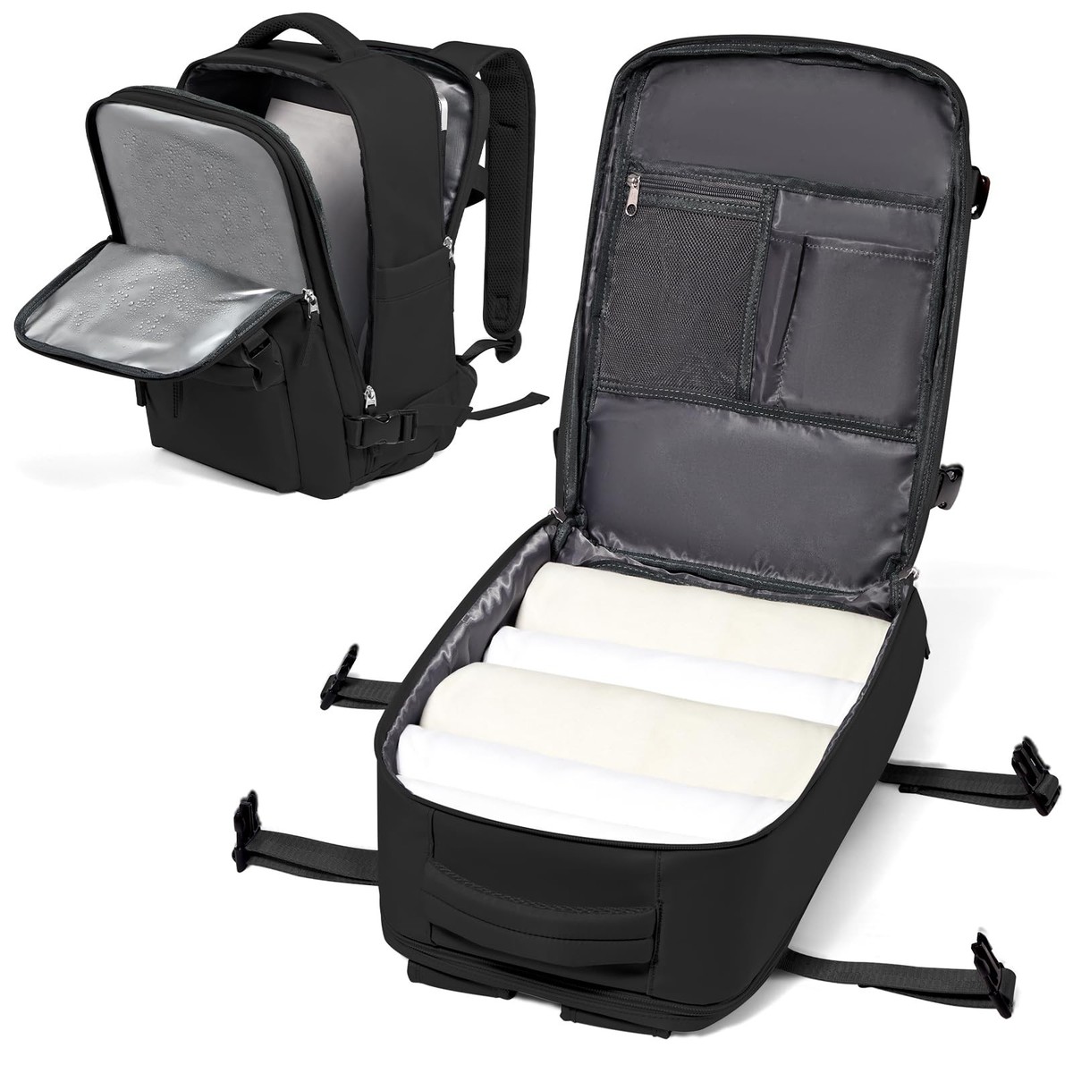 Laptop Compartment Mens Backpack For Work And Gym Carry On