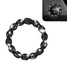 Car Bling Push Start Button Cover, Crystal Rhinestone Engine Start Stop Ring