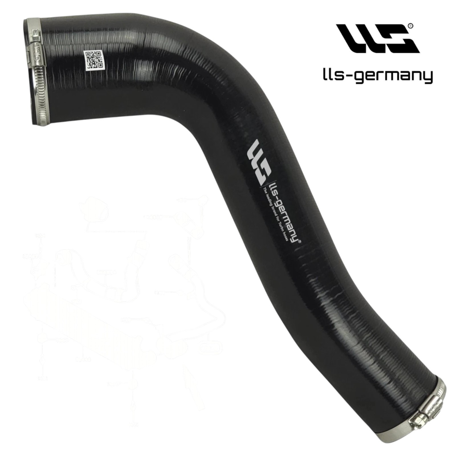 Left Lower Turbo Hose for LAND ROVER Freelander L359 2.2 TD4 4x4 LR022509