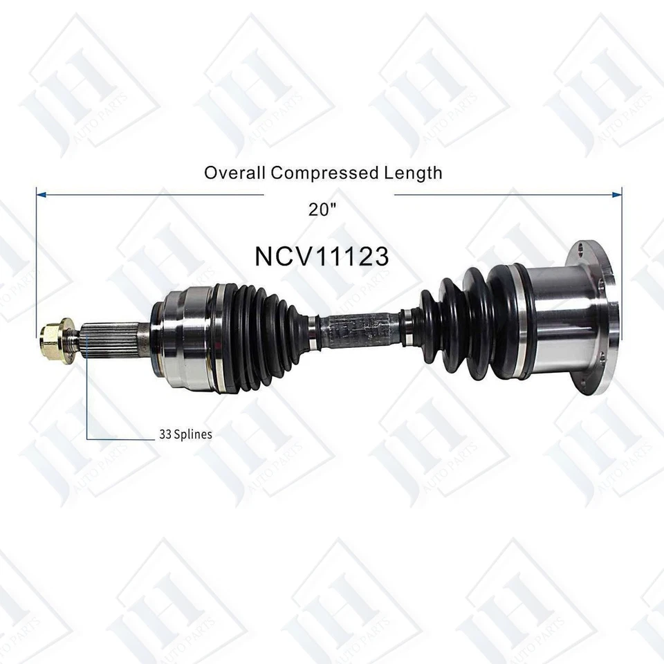 Оригинальная пара передних валов оси CV комплект для 1997-2002 Ford Expedition F150 F250 LOBO 4WD - Изображение 2 из 4