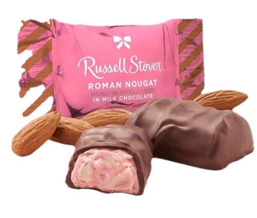 Russell Stover Milk Chocolate Roman Nougats Candy 16 Oz Bulk Bag - Picture 3 of 3