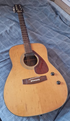 Rare 1970s Vintage Yamaha MIJ Japan FG-160E Electro-Acoustic Guitar